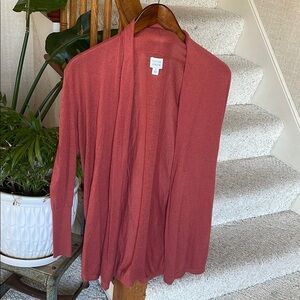 Peyton Jensen Women's Rustic Flax Linen Open Cardigan